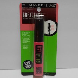 🔴 $ 4.00 MAYBELLINE New York Great Lash Mascara - Blackest Black - 0.43 OZ #100